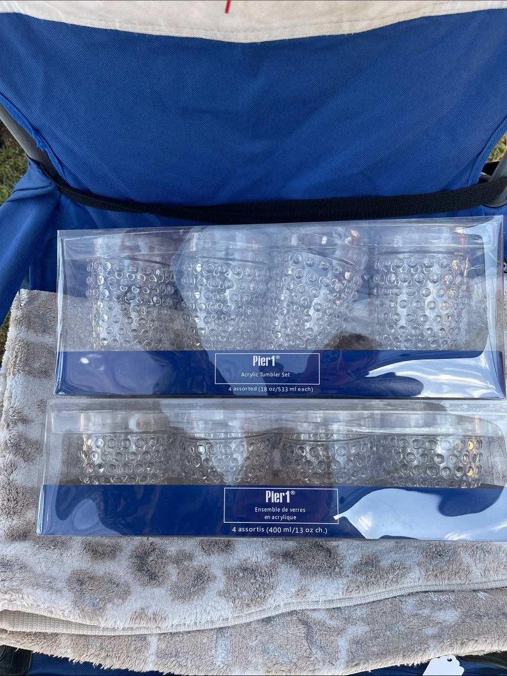 Pier 1 Clear Plastic Cup Sets